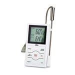 CDN Measurement Tools , DSP1-W, Thermometer, Probe Dual-Sensing W/ Timer 32 - 572F 24 Hours By Hr/Min Oven & Food - White