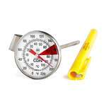 CDN Measurement Tools , IRB220-F, Thermometer, Beverage & Frothing 0 - 220F 1-1/2-In Dial W/ Frothing Zone 5-In Stem W/ Vessel Clip Anti-Microbial