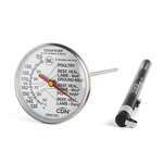 CDN Measurement Tools , IRM190, Thermometer, Cooking Ovenproof Meat 130 - 190F 1-3/4-In Dial 5-In Stem Anti-Microbial