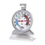 CDN Measurement Tools , RFT1, Thermometer, Refrigerator/Freezer -20 - 80F 2-In Dial W/ Temp Zones & Stand Or Hang